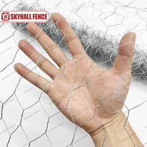 Alambre de púas Hexagonal galvanizado, red de alambre de pollo, rollo de malla de alambre Hexagonal tejido para pollo, conejo, pato, aves de corral - Product Image 3
