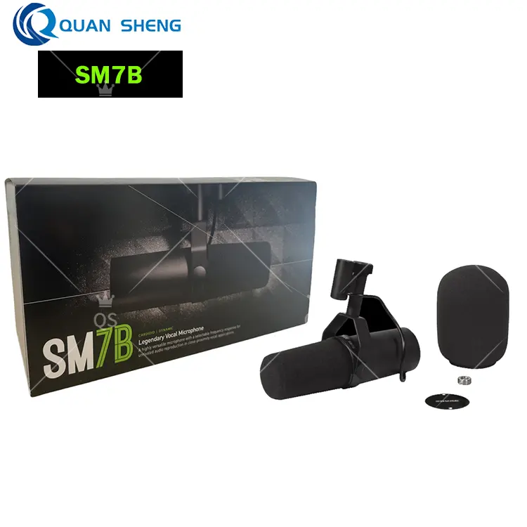 Sm7b cardioid Studio Microphone có thể điều chỉnh tần số đáp ứng ghi âm podcasting Vocal dynamic Microphone sm7b