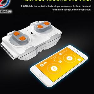 2 in 1 Diy uzaktan kumandalı kamyon oyuncak yapı taşları RC araba kiti yapı taşı araba - Product Image 6