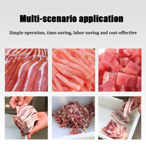 Nhà máy trực tiếp mới hoàn toàn tự động 304 thép không gỉ thương mại thịt <span class=keywords><strong>Slicer</strong></span> thịt bò & thịt lợn cắt cho Phục Vụ Nhà bếp trung tâm - Product Image 5