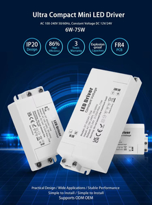 12V 24V Ultra Thin <strong>Input</strong> 100v Constant Voltage IP20 <strong>LED</strong> Power Supply <strong>Driver</strong> for Indoor <strong>LED</strong> Strip Lighting - Product Image 3