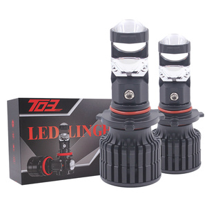 Car-refine T03 Led projektör 110W 13000Lm H4 Led ampul ışık H7 H8 9005 9006 H7 Lens projektör 360 derece Canbu H11 Led far - Product Image 1