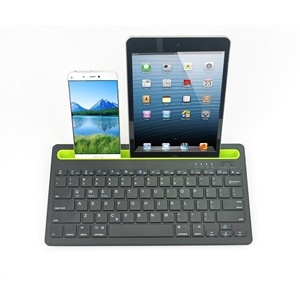 Teclado inalámbrico universal, panel táctil recargable con Bluetooth, teclado multidispositivo con teclado numérico, conexión estable para tableta