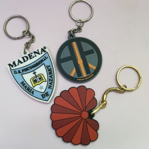 Nóng bán món quà phát sáng tối cao su Keyring chết cắt Keychains trống keyrings tùy chỉnh mềm PVC Keychain - Product Image 6