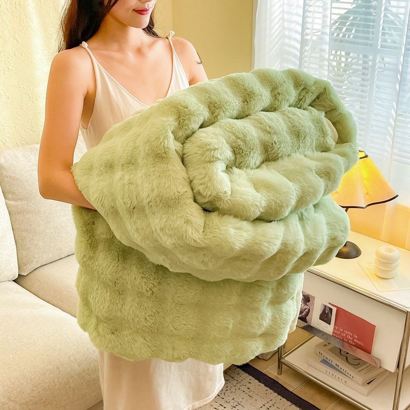 couverture lapin-vert matcha