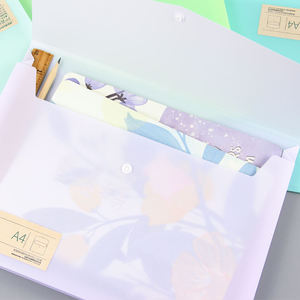 Habgp 9 pcs Manilla thư mục 8.5x11 inch, 1/3 cắt Tab màu thư mục thư mục thư kích thước, thư mục nhựa thẩm mỹ, trường học - Product Image 1