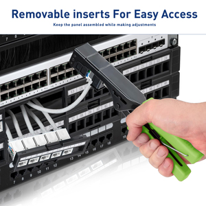 24-Port Unshielded <strong>Patch</strong> <strong>Panel</strong> with Cat6 Couple rwith Adjustable Rear Cable Management Bar 19-Inch/1U <strong>Network</strong> <strong>Patch</strong> <strong>Panel</strong> - Product Image 6