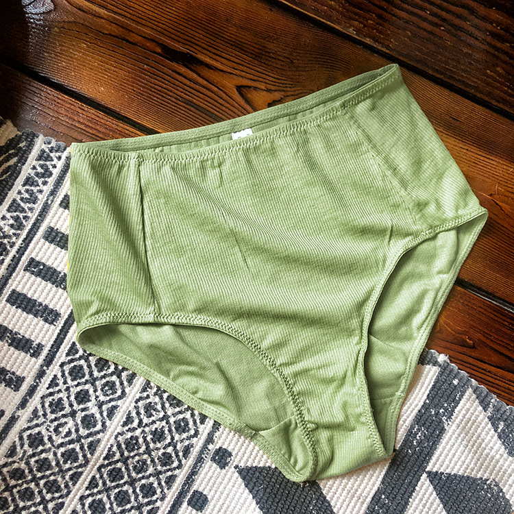 Taille haute vert avocat