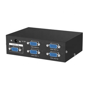 350MHz <strong>VGA</strong> <strong>Splitter</strong> <strong>1</strong> in 4 Out, MT-VIKI 1x4 <strong>1</strong> Computer 4 Monitor + Power Adapter <strong>VGA</strong> <strong>Splitter</strong> - Product Image 1