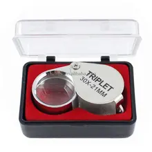 30x 21mm Glass Magnifying Magnifier Jeweler Eye Jewelry Loupe Loop