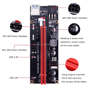 PCI-E提升板009S 16X扩展器PCIE提升板6针USB 3.0电缆显卡扩展电缆GPU提升板适配器 - Product Image 5