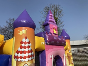 Prenses Mini kale çoklu oyunlar kale slayt Combo şişme engel kursu Combo Bouncy kale - Product Image 4