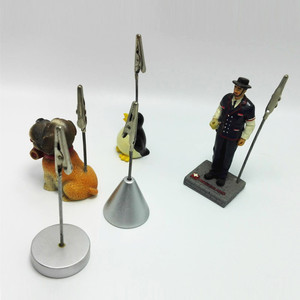 Vật tư văn phòng nhựa ốc bức tượng hình Memo Clip chủ kim loại cá sấu Clip ảnh thẻ tên Clip đứng - Product Image 5