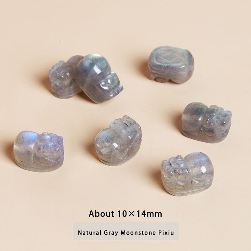 Natural Gray Moonstone Pixiu