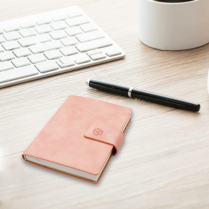 Quaderno tascabile piccolo blocco note Mini composizione quaderni con chiusura a bottone automatico per scrivere diario per donna