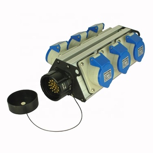 JOYRAY 6 Way Power Distribution Box <strong>Input</strong> 19Pin Socapex Male <strong>Output</strong> 6pcs 16A Sockets CEE Stage Power <strong>Distributor</strong> - Product Image 1