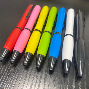 Bolígrafo de plástico colorido al por mayor con logotipo personalizado, diseño de calabaza y función de control táctil, 1,0mm de ancho de escritura