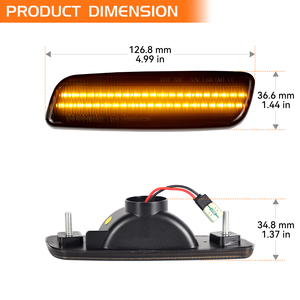 Lexus için 2 adet ön Side Marker gösterge lambası Lexus GS400 GS430 LS400 Scion xA Prius baz led tekrarlayıcı reflektör flaşör işık - Product Image 3