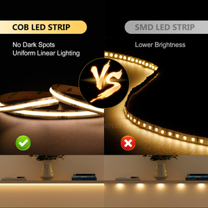 ダブルCCTCob調整可能な白色LEDストリップフレキシブル10mmダブル色温度24VCOBLEDストリップ100mLEDストリップライト - Product Image 5
