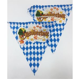 Bandera de banderines triangulares con logotipo personalizado, banderines colgantes con cordón personalizado - Product Image 4