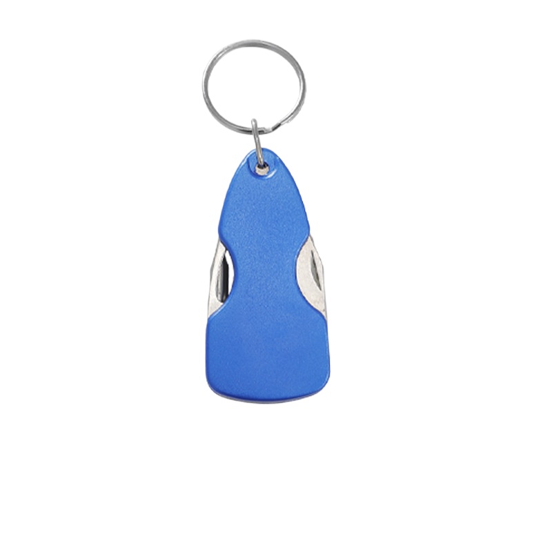 Keychain knife without flashlight blue