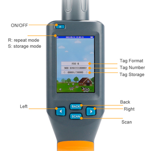Long Range Handheld Animal Chip Reader Blauer Zahn 134,2 kHz LF HDX FDX-B RFID Animal Ear Tag Tracking Scanner - Product Image 2