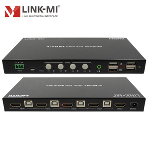 4ポート4K HDMI KVMスイッチサポート4K60Hz YUV4:4:4、8ビット、アナログオーディオエキス付き - Product Image 1