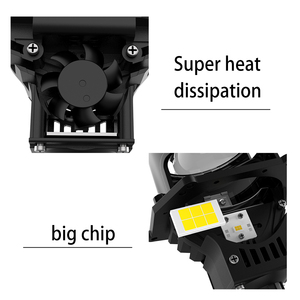 110W 11000LM 3 inç Bi Led projektör Lens araba evrensel G90C Bi Led projektör 3 inç 6500k yüksek düşük işın - Product Image 2