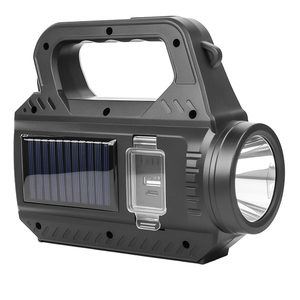 All'ingrosso torcia elettrica ad alta potenza solare ricaricabile ABS funzione banca impermeabile luce della torcia a LED per il campeggio lampade da lavoro - Product Image 2