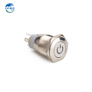 Interruptor de botón de metal impermeable LVBO, interruptor de luz led para computadora de arranque - Product Image 3
