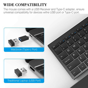 Teclado inalámbrico recargable multifuncional con retroiluminación para 2,4G, diseño elegante y ultrafino - Product Image 4