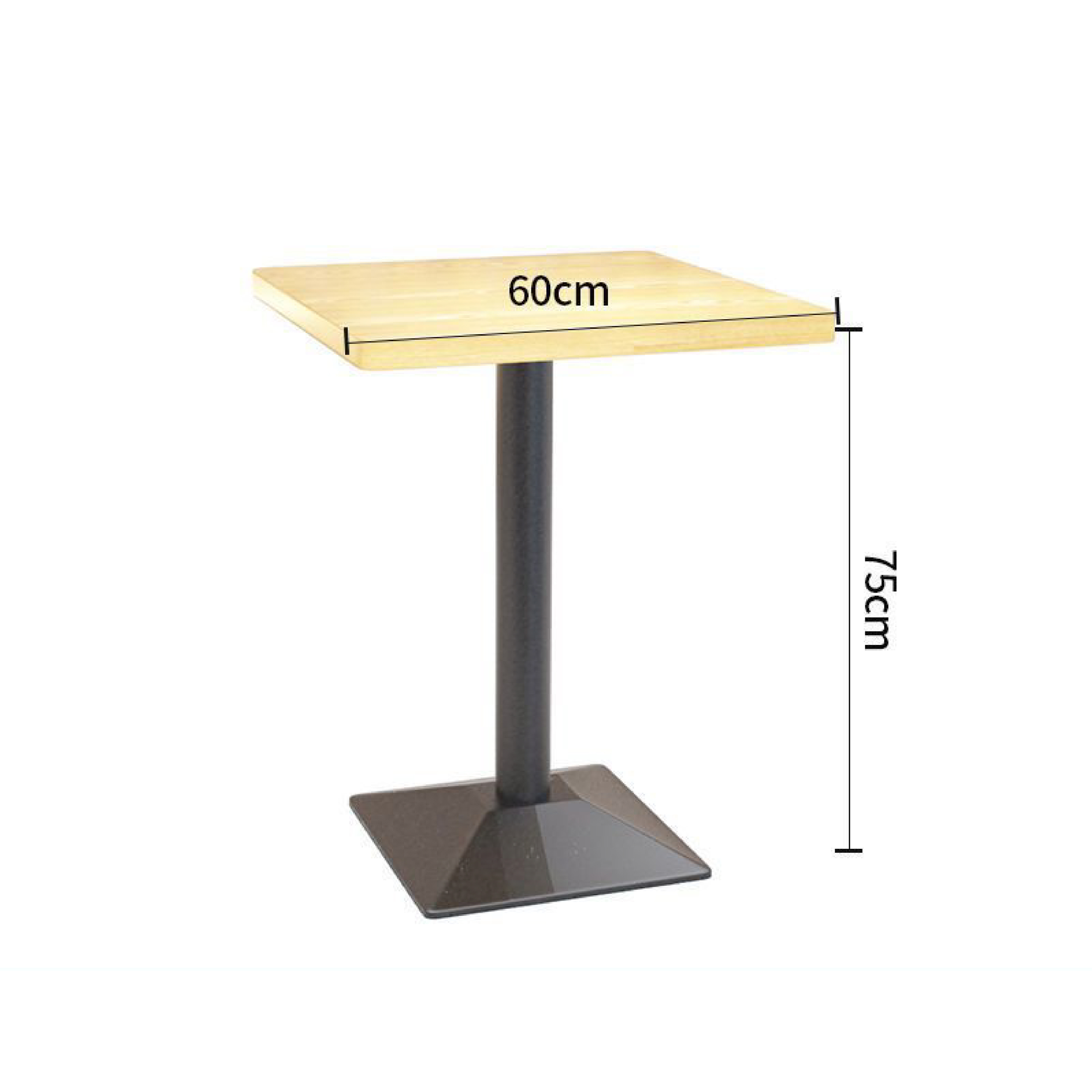 mesa cuadrada de 60cm