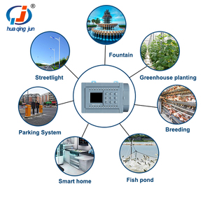 Huaqingjun 8DI 8DO Transistor Output PLC 2AI 0-5V 0-10V controllore logico programmabile per sensori analogici
