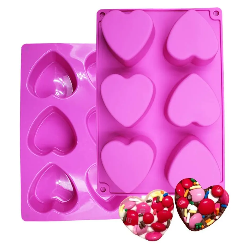 Ingrosso Personalizzato Bpa Libero a Forma di Cuore in Silicone Stampo al Cioccolato Torta Gelatina Budino Sapone Fatto a Muffa di Sapone Set per fare Caramelle