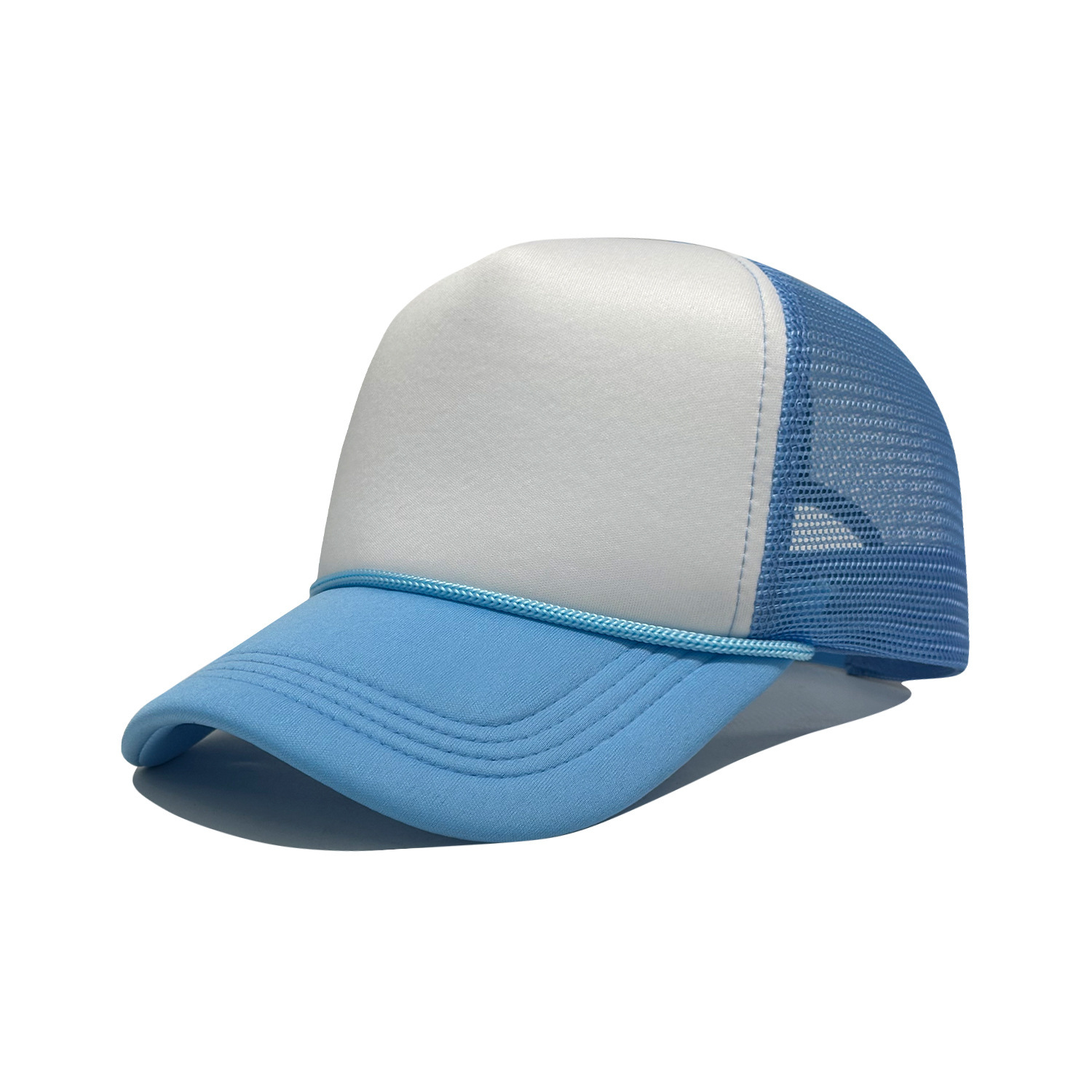Sky blue + white