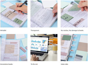 Customisable Stick <strong>Notes</strong> Home Decor Fake Books Colored Transparent <strong>Sticky</strong> <strong>Note</strong> <strong>Large</strong> - Product Image 6