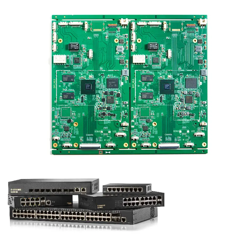 Shenzhen One-Stop Pcb hizmetleri 10/100/1000M 5 Port Gigabit Ethernet anahtarı Pcba Oem Odm Pcba diğer Pcb ve Pcba