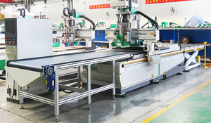 PMSK Auto carico e scarico nidificazione Router Cnc Multi testa di taglio Cnc macchina Router di legno per armadio da cucina porta fare - Product Image 3