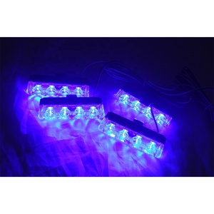 4 LED kablosuz uzaktan kumanda led ultra ince led stroboskop far 1W led uyarı ışığı yüksek güç güvenlik flaş arabalar için ışıklar - Product Image 6