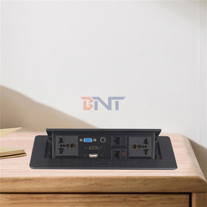 Fábrica personalizada multifuncional Aleación de Zinc/hierro Oficina escritorio Mesa Pop toma de corriente 10A uso de oficina nominal conectividad Wifi - Product Image 3