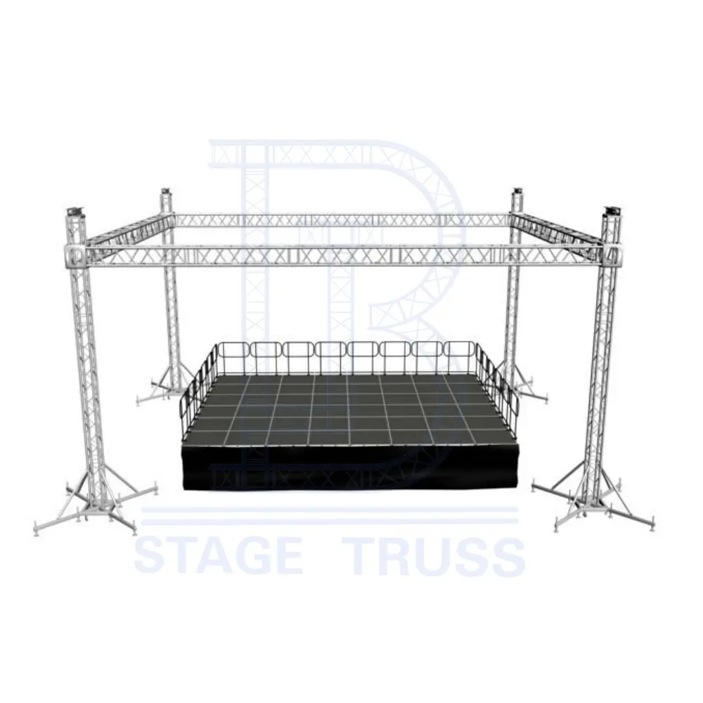 aluminum stage frame truss system display system lights event roof truss for sale