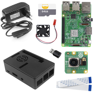 Kit di scheda di sviluppo fotocamera originale Raspberry Pi 3B IMX708 con alloggiamento della ventola di alimentazione-scheda singola o opzione pacchetto - Product Image 1