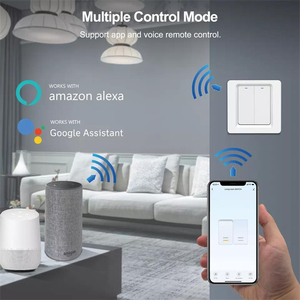 Glomarket Tuya WiFi Zigbee Smart Light Switch interruttore a parete a pulsante 1/2/3 Gang funziona con Alexa Google Home - Product Image 3