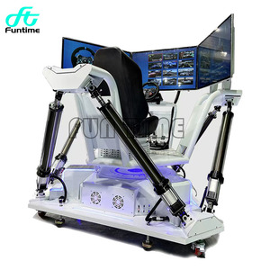 Simulador de conducción de automóviles de carreras de realidad virtual comercial máquina 9d Vr tres pantallas F1 simulador de carreras juego caliente - Product Image 5