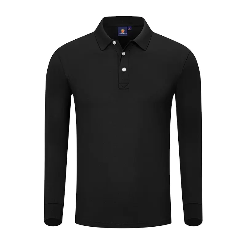 Polo a maniche lunghe in cotone con logo personalizzato speciale magliette polo da golf da uomo per magliette a maniche lunghe autunnali