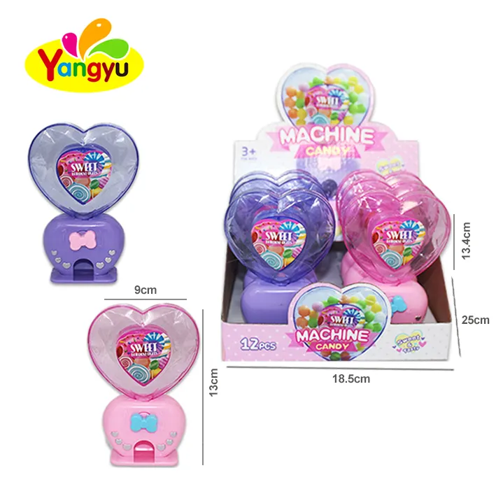 High Quality Heart Shape Toy Candy Dispenser Machine Toy