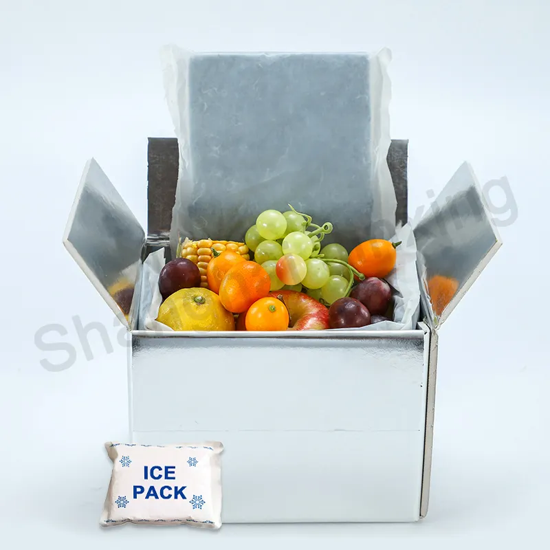 Froid Expédition Emballage Boîte Isolée pour La Viande Boîte de Livraison Isolé Thermique Boîte D'emballage