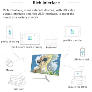 站在all-in-one + pc 21.5 27 23.8英寸i7 8gb迷你桌面all in one pc准系统弯曲电脑i3 i5 带电池 - Product Image 6