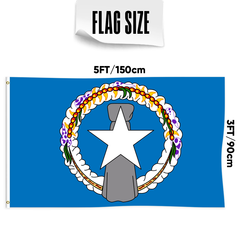La bandera de las Islas Marianas del Norte