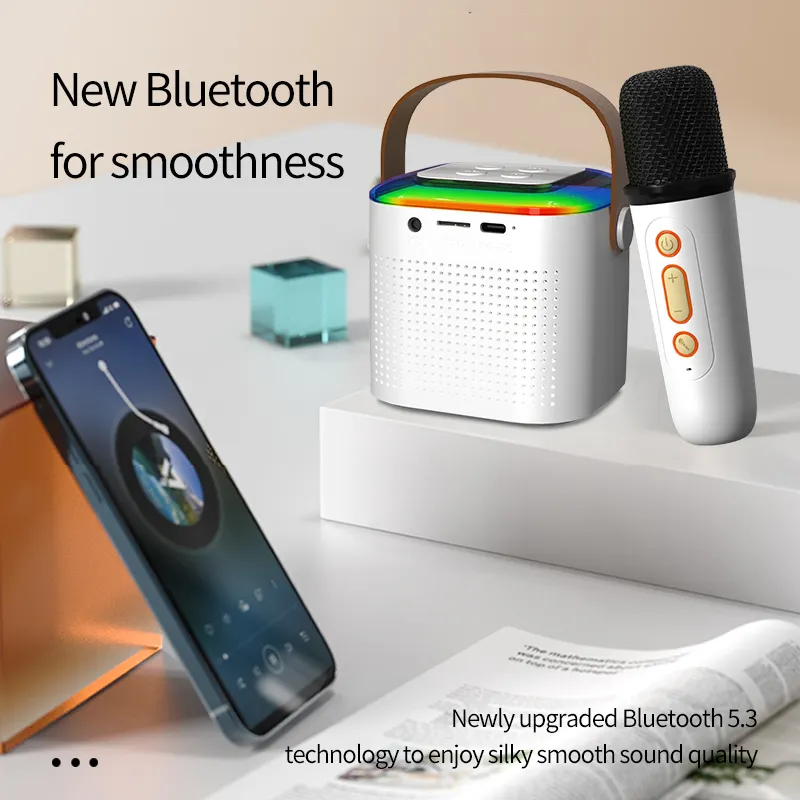 Mini Bluetooth Lautsprecher Mikrofon Sound Lautsprecher Set für Home Outdoor Entertain ment KTV Geschenk für Kinder Familien unterhaltung